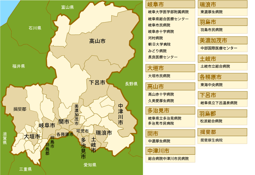 臨床研修病院マップ