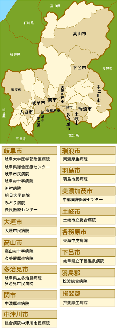 臨床研修病院マップ