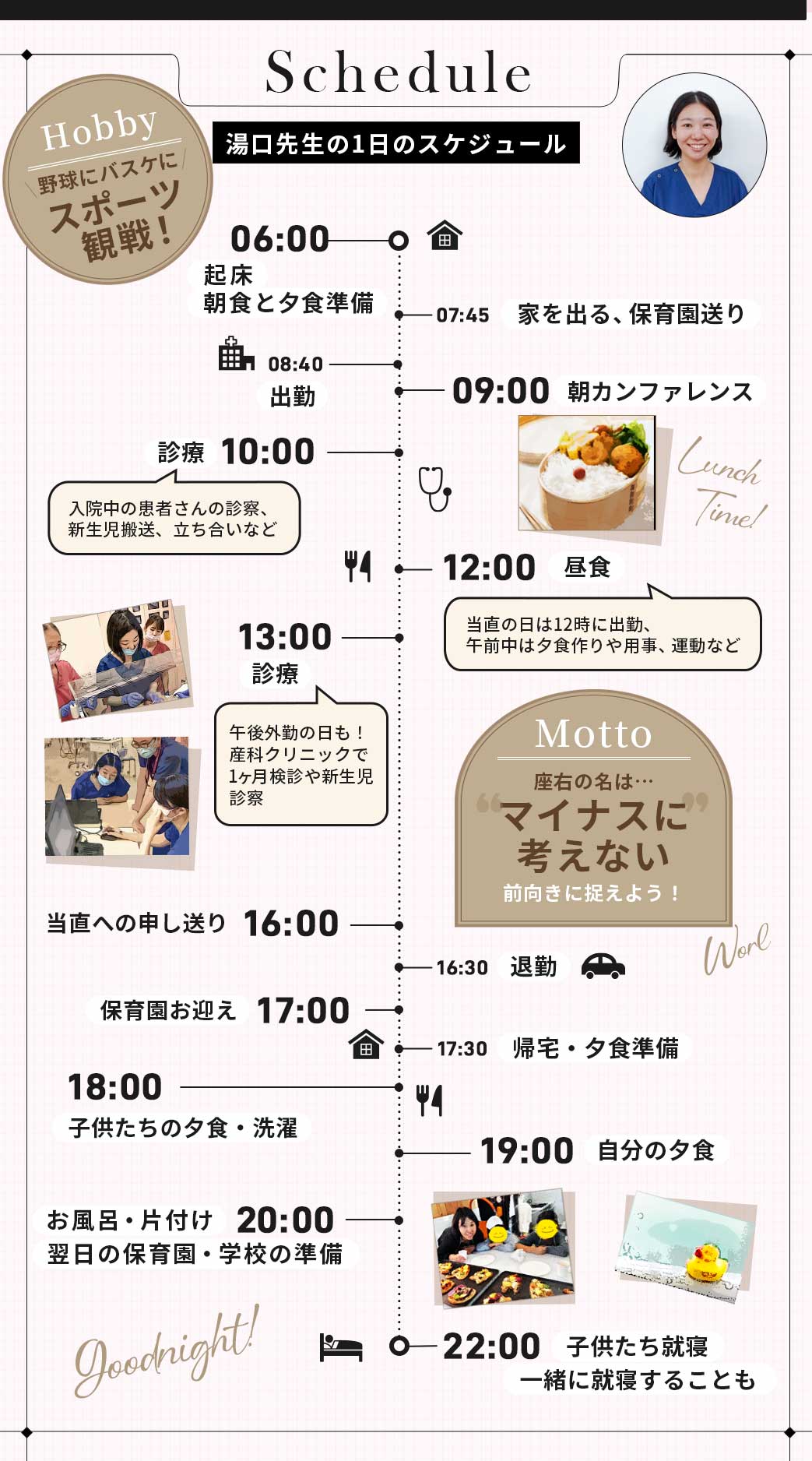 湯口先生の一日のスケジュール